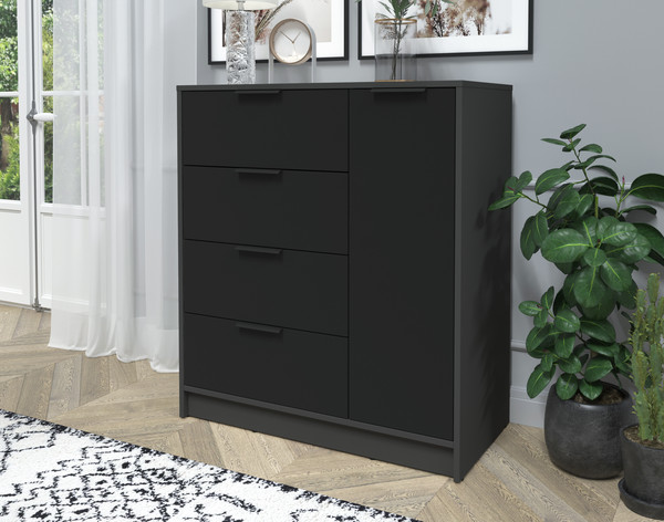 Изображение товара Тумба Интерлиния Концепт КТ-Т90 (черный/антрацит)