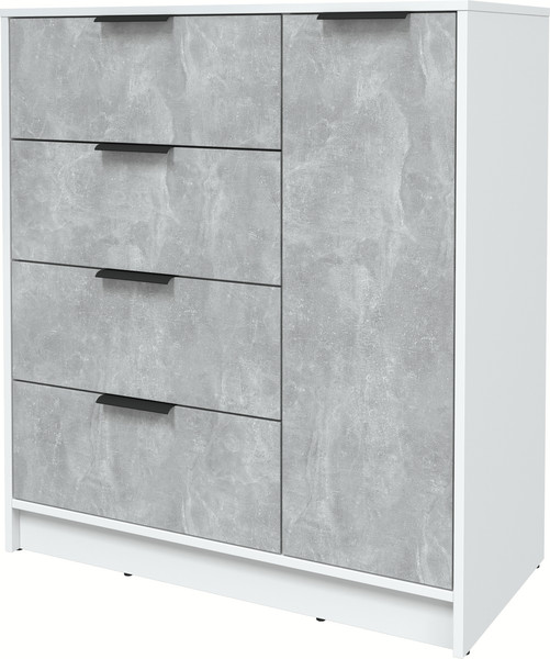 Изображение товара Тумба Интерлиния Концепт КТ-Т90 (бетон/белый платинум)