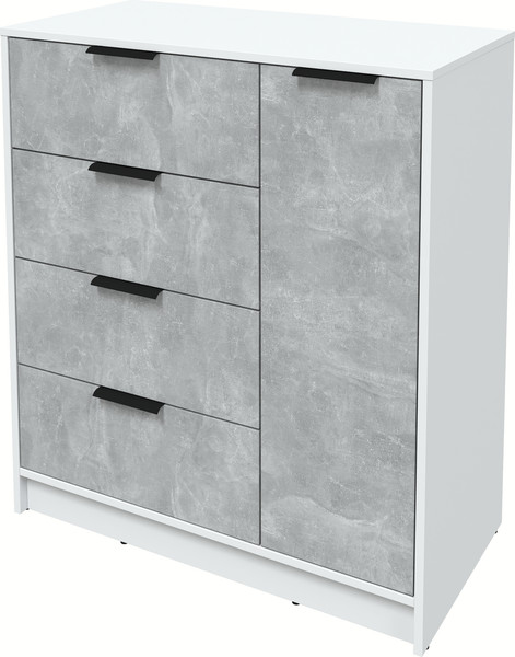 Изображение товара Тумба Интерлиния Концепт КТ-Т90 (бетон/белый платинум)