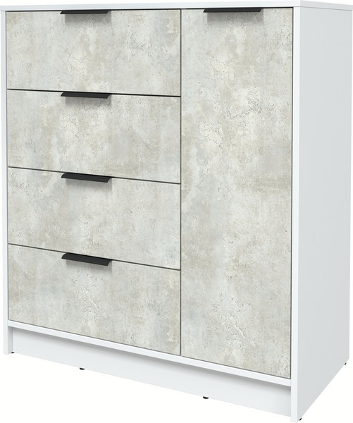 Изображение товара Тумба Интерлиния Концепт КТ-Т90 (бетон лайт/белый платинум)