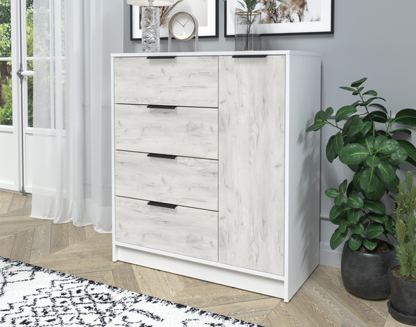 Изображение товара Тумба Интерлиния Концепт КТ-Т90 (дуб белый/белый платинум)