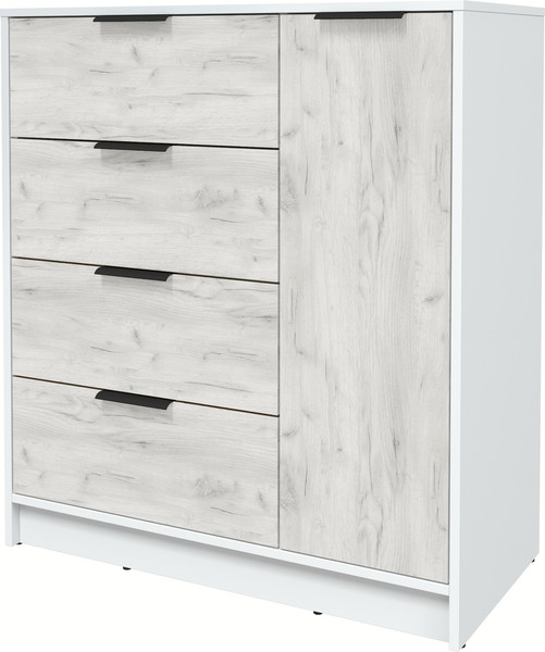 Изображение товара Тумба Интерлиния Концепт КТ-Т90 (дуб белый/белый платинум)