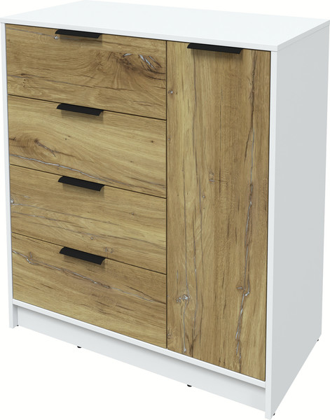 Изображение товара Тумба Интерлиния Концепт КТ-Т90 (дуб нокс/белый платинум)