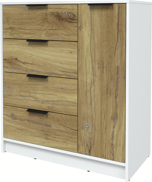 Изображение товара Тумба Интерлиния Концепт КТ-Т90 (дуб нокс/белый платинум)