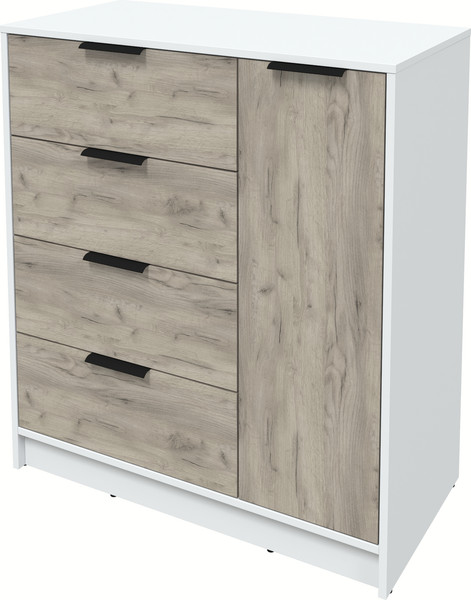 Изображение товара Тумба Интерлиния Концепт КТ-Т90 (дуб серый/белый платинум)