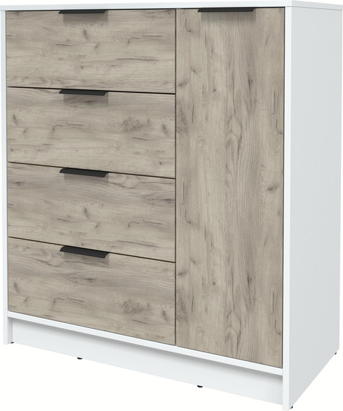 Изображение товара Тумба Интерлиния Концепт КТ-Т90 (дуб серый/белый платинум)