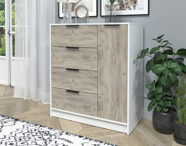 Изображение товара Тумба Интерлиния Концепт КТ-Т90 (дуб серый/белый платинум)