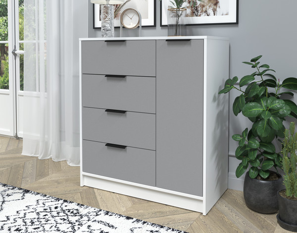 Изображение товара Тумба Интерлиния Концепт КТ-Т90 (серебро/белый платинум)