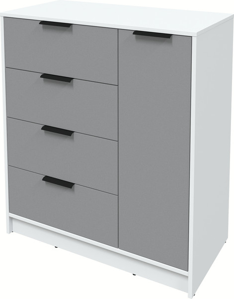 Изображение товара Тумба Интерлиния Концепт КТ-Т90 (серебро/белый платинум)