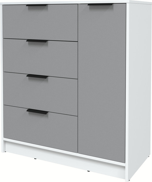 Изображение товара Тумба Интерлиния Концепт КТ-Т90 (серебро/белый платинум)