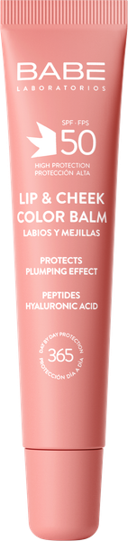 Бальзам для губ Laboratorios Babe Бальзам-тинт для губ и щек SPF 50 тон Pink (20мл)