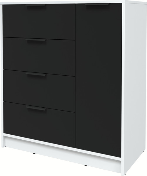 Изображение товара Тумба Интерлиния Концепт КТ-Т90 (черный/белый платинум)