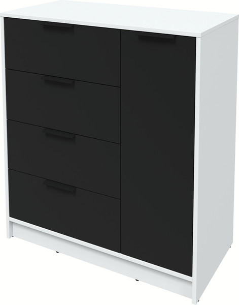 Изображение товара Тумба Интерлиния Концепт КТ-Т90 (черный/белый платинум)