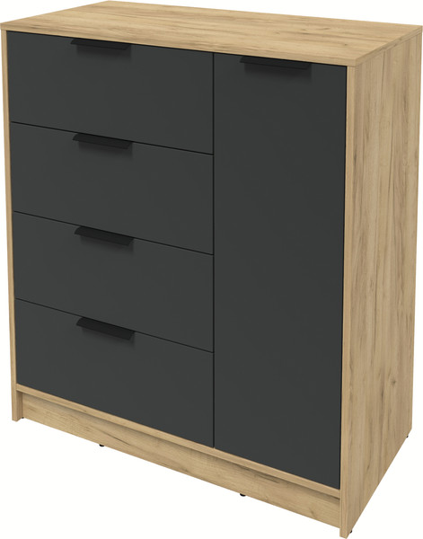 Изображение товара Тумба Интерлиния Концепт КТ-Т90 (антрацит/дуб золотой)