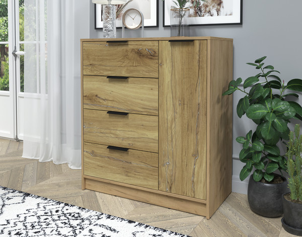 Изображение товара Тумба Интерлиния Концепт КТ-Т90 (дуб нокс/дуб золотой)