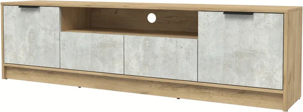 Изображение товара Тумба Интерлиния ТВ Концепт КТ-ТВ4-50 (бетон лайт/дуб золотой)