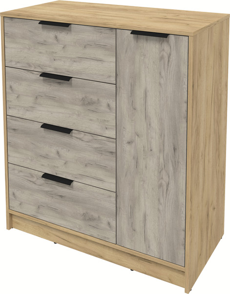 Изображение товара Тумба Интерлиния Концепт КТ-Т90 (дуб серый/дуб золотой)