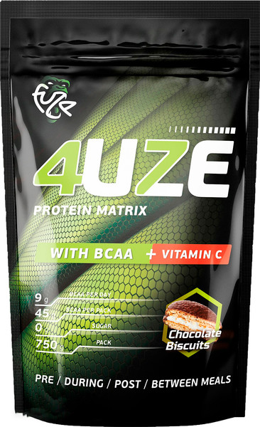 Изображение товара Протеин Fuze Мультикомпонентный Фьюз+BCAA (шоколадное печенье, 750г)