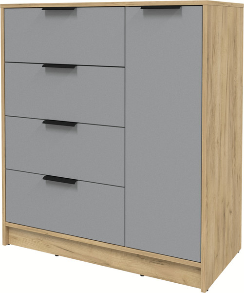 Изображение товара Тумба Интерлиния Концепт КТ-Т90 (серебро/дуб золотой)