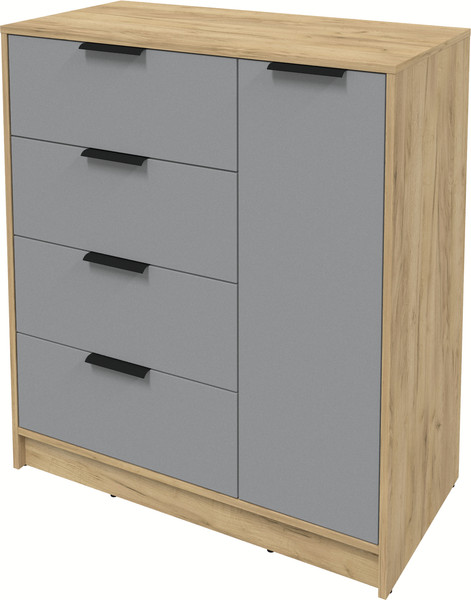 Изображение товара Тумба Интерлиния Концепт КТ-Т90 (серебро/дуб золотой)