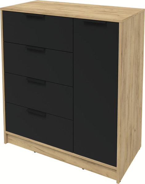 Изображение товара Тумба Интерлиния Концепт КТ-Т90 (черный/дуб золотой)