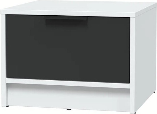 Изображение товара Прикроватная тумба Интерлиния Концепт КТ-ТК1-35 (антрацит/белый платинум)