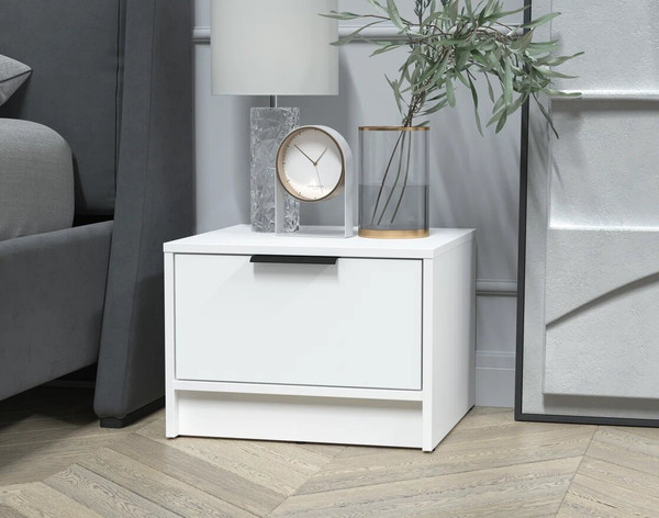 Изображение товара Прикроватная тумба Интерлиния Концепт КТ-ТК1-35 (белый платинум/белый платинум)