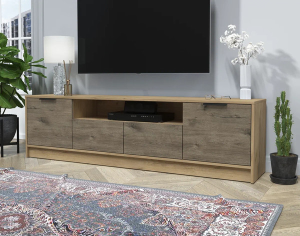 Изображение товара Тумба Интерлиния ТВ Концепт КТ-ТВ4-50 (дуб веллингтон/дуб золотой)