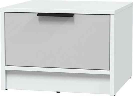 Изображение товара Прикроватная тумба Интерлиния Концепт КТ-ТК1-35 (серый/белый платинум)