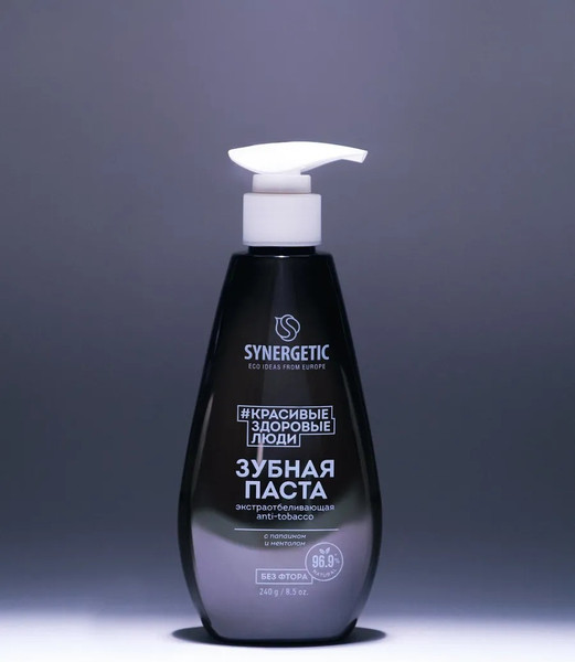 Изображение товара Зубная паста Synergetic Anti-Tobacc экстраотбеливающая (240г)