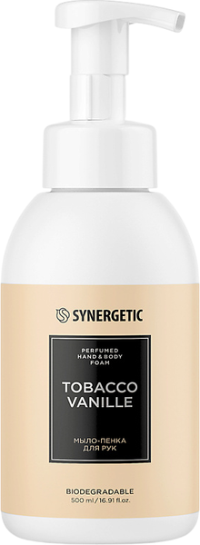Изображение товара Мыло-пена Synergetic Табак-ваниль (500мл)
