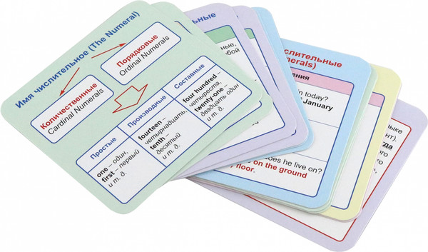 Изображение товара Развивающие карточки Учитель-Канц Главные правила. Английский язык. Имя числительное