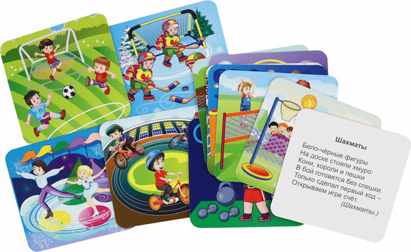 Изображение товара Развивающие карточки Учитель-Канц Виды спорта, твердая обложка