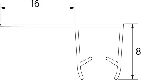 Изображение товара Уплотнители для душевой кабины IDDIS Optima Home 965S4F01DZ (2шт)