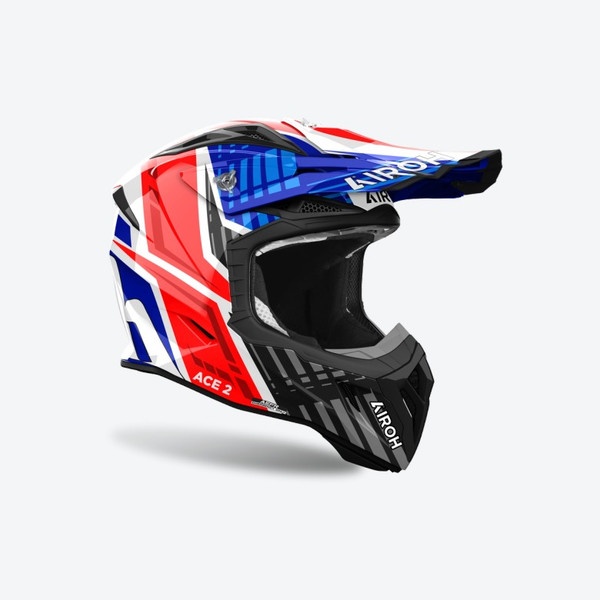 Изображение товара Мотошлем Airoh Aviator Ace 2 Proud AV22P18-L (L, синий/красный глянец)