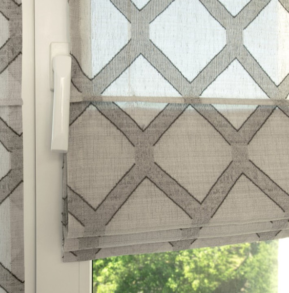 Изображение товара Римская штора Delfa Макси Fantazi Vual 196 СШД-02М 557/007 (140x180, темно-серый)