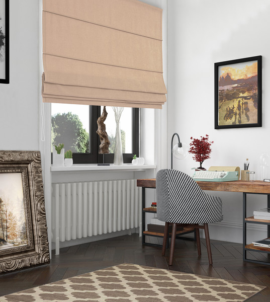 Изображение товара Римская штора Delfa Макси Madrid СШД-02М 561/006 (160x180, светло-бежевый)