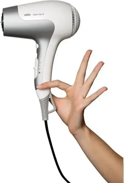 Изображение товара Фен Braun BRHD580E (белый/серебристый)