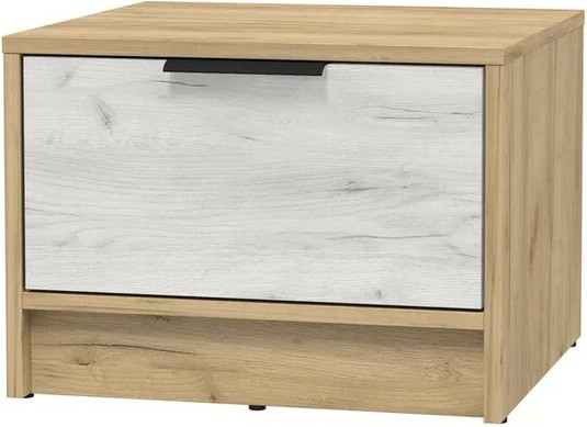 Изображение товара Прикроватная тумба Интерлиния Концепт КТ-ТК1-35 (дуб белый/дуб золотой)