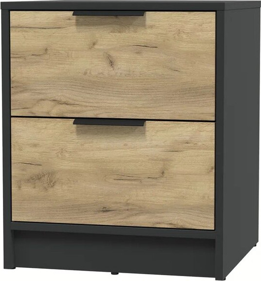 Изображение товара Прикроватная тумба Интерлиния Концепт КТ-ТК1-57 (дуб золотой/антрацит)