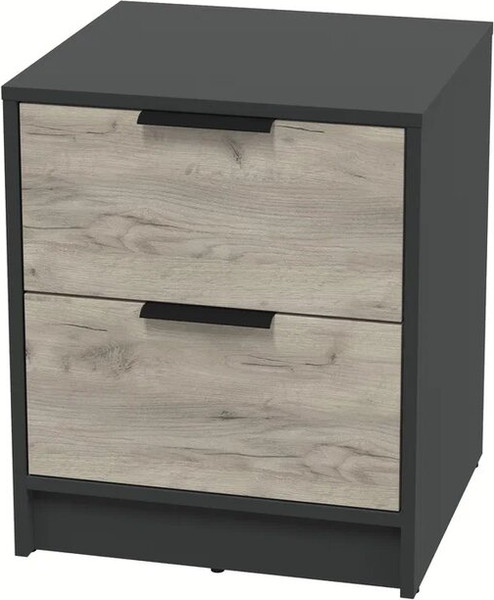 Изображение товара Прикроватная тумба Интерлиния Концепт КТ-ТК1-57 (дуб серый/антрацит)