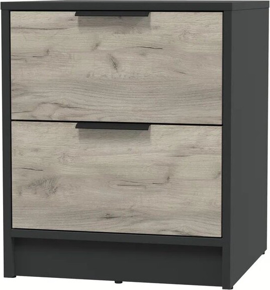 Изображение товара Прикроватная тумба Интерлиния Концепт КТ-ТК1-57 (дуб серый/антрацит)