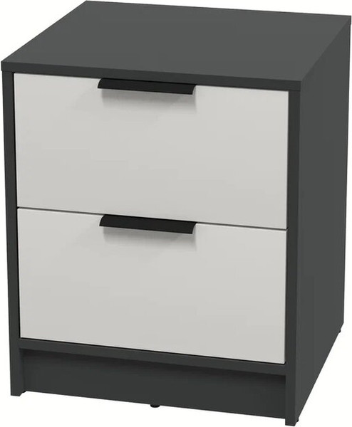 Изображение товара Прикроватная тумба Интерлиния Концепт КТ-ТК1-57 (персидский жемчуг/антрацит)