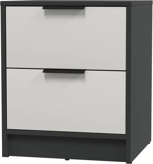 Изображение товара Прикроватная тумба Интерлиния Концепт КТ-ТК1-57 (персидский жемчуг/антрацит)