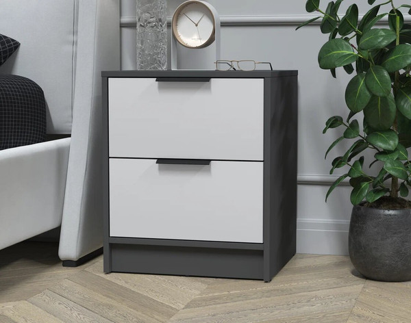 Изображение товара Прикроватная тумба Интерлиния Концепт КТ-ТК1-57 (серый/антрацит)