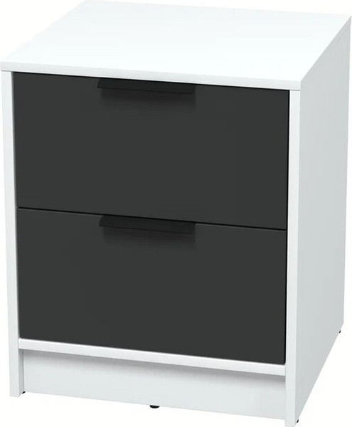 Изображение товара Прикроватная тумба Интерлиния Концепт КТ-ТК1-57 (антрацит/белый платинум)
