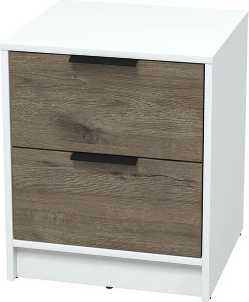 Изображение товара Прикроватная тумба Интерлиния Концепт КТ-ТК1-57 (дуб веллингтон/белый платинум)