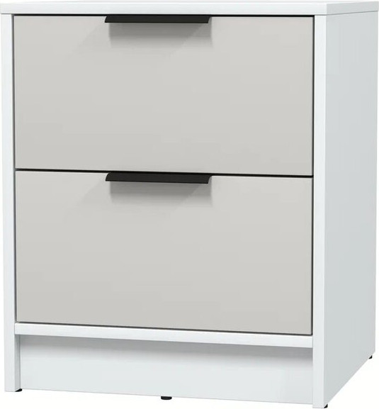 Изображение товара Прикроватная тумба Интерлиния Концепт КТ-ТК1-57 (персидский жемчуг/белый платинум)