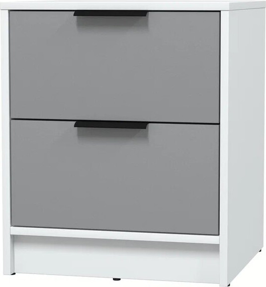 Изображение товара Прикроватная тумба Интерлиния Концепт КТ-ТК1-57 (серебро/белый платинум)