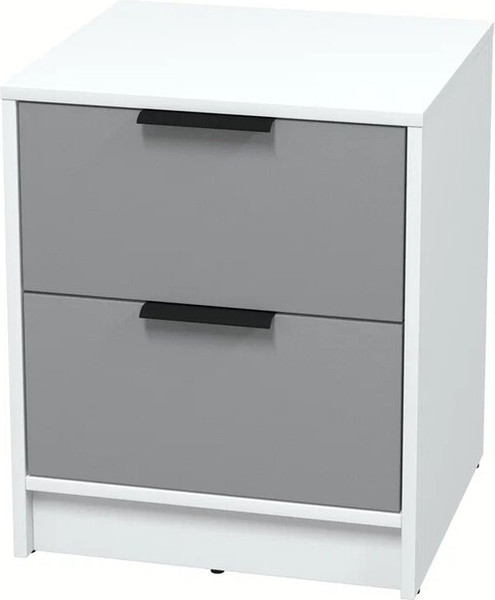 Изображение товара Прикроватная тумба Интерлиния Концепт КТ-ТК1-57 (серебро/белый платинум)